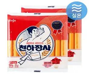 진주햄 천하장사 오리지날 소시지, 504g, 2개