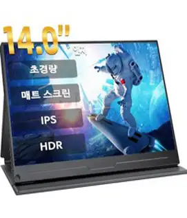 에비크 35.56 cm FHD DEX 휴대용 모니터 초경량 포터블 IPS HDR, M156B15